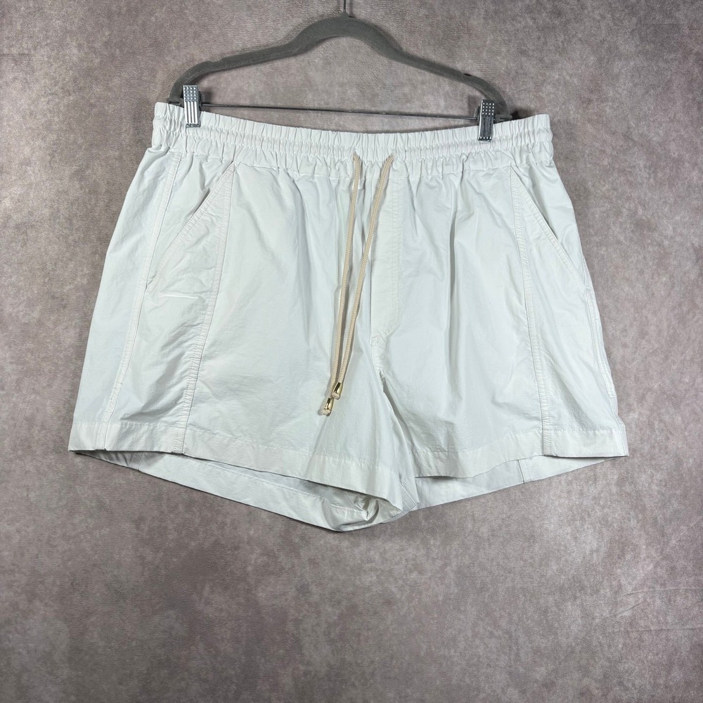 J. Crew Eco Paddle Shorts Womens Size 2XL White Drawstring Lightweight Casual